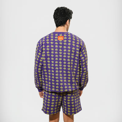 Malle Floral Purple Shorts
