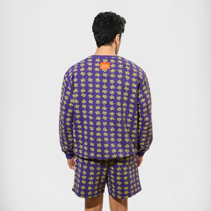 Malle Floral Purple Shorts