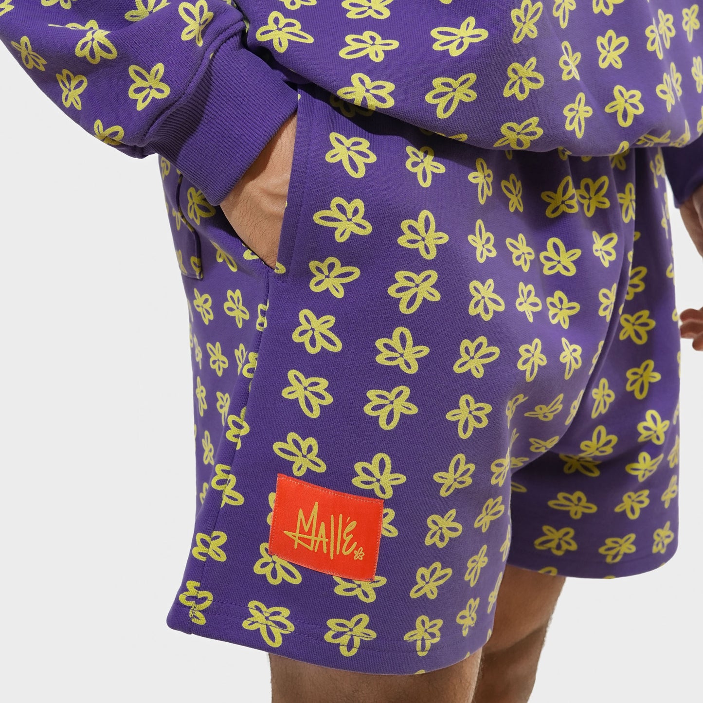 Malle Floral Purple Shorts