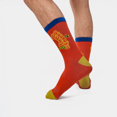 Malle Unisex Tangerine Ankle Length Socks - Anxiety Gang