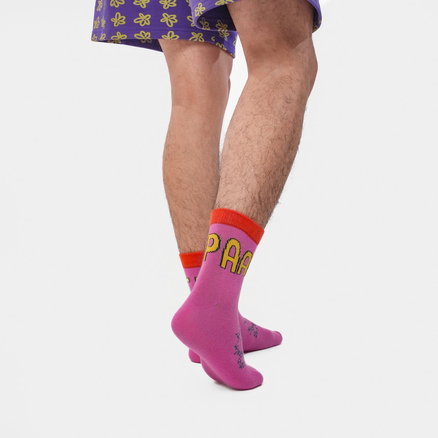 Malle Unisex Pink Ankle Length Socks - Anxiety Gang
