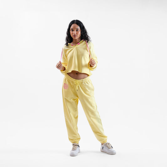 Malle Buttercream Cropped Hoodie