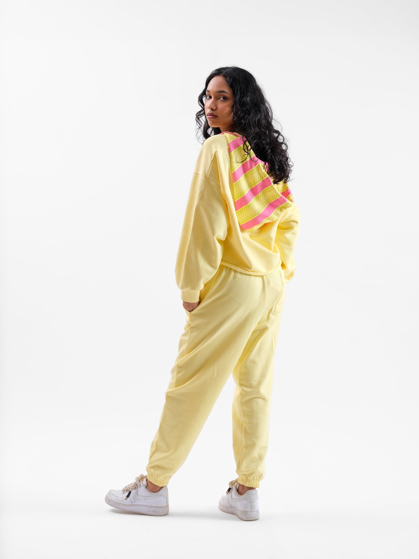 Malle Buttercream Cropped Hoodie