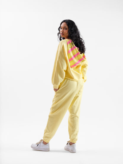 Malle Buttercream Cropped Hoodie