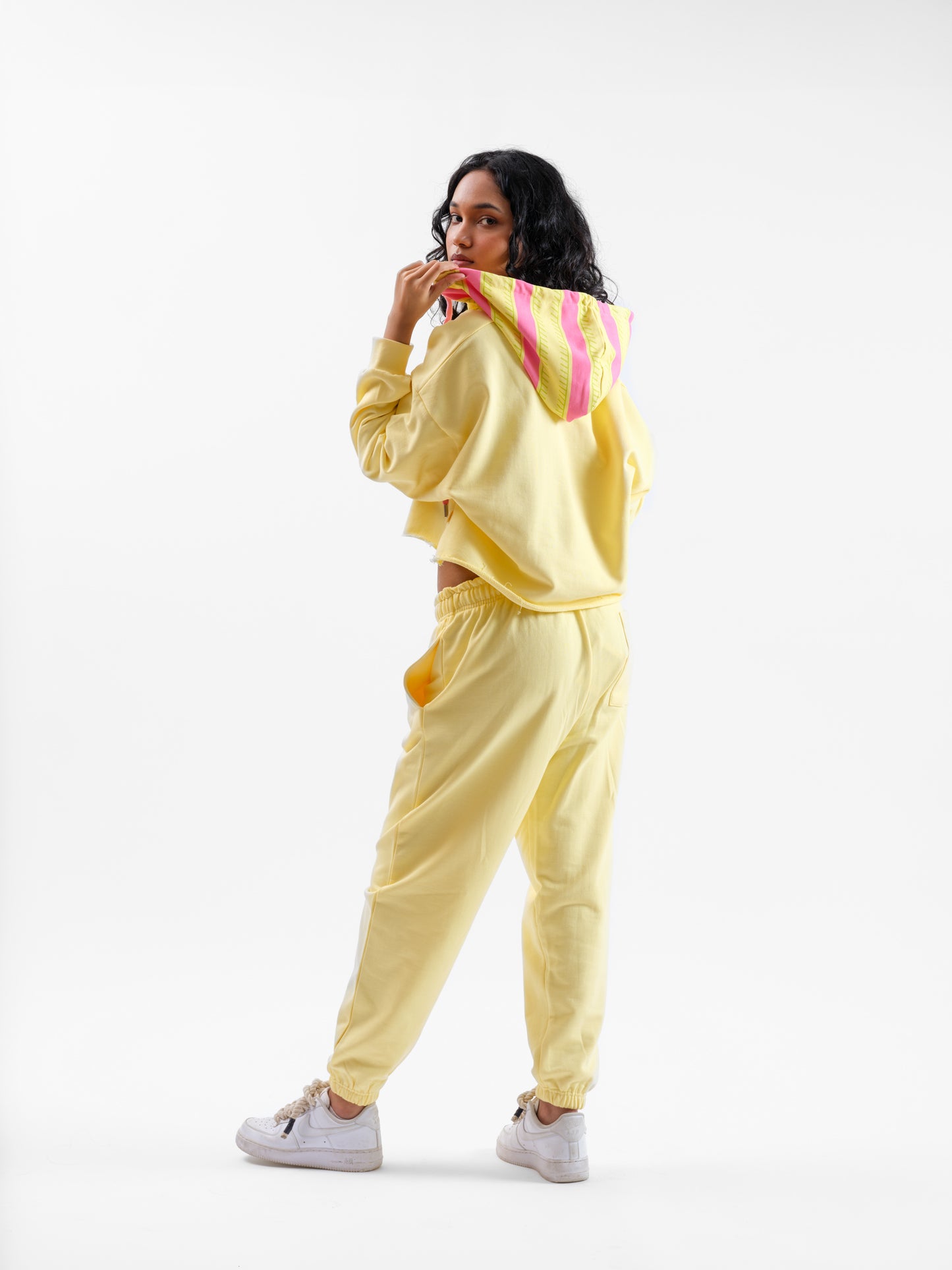 Malle Buttercream Cropped Hoodie