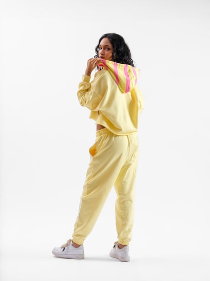 Malle Buttercream Cropped Hoodie