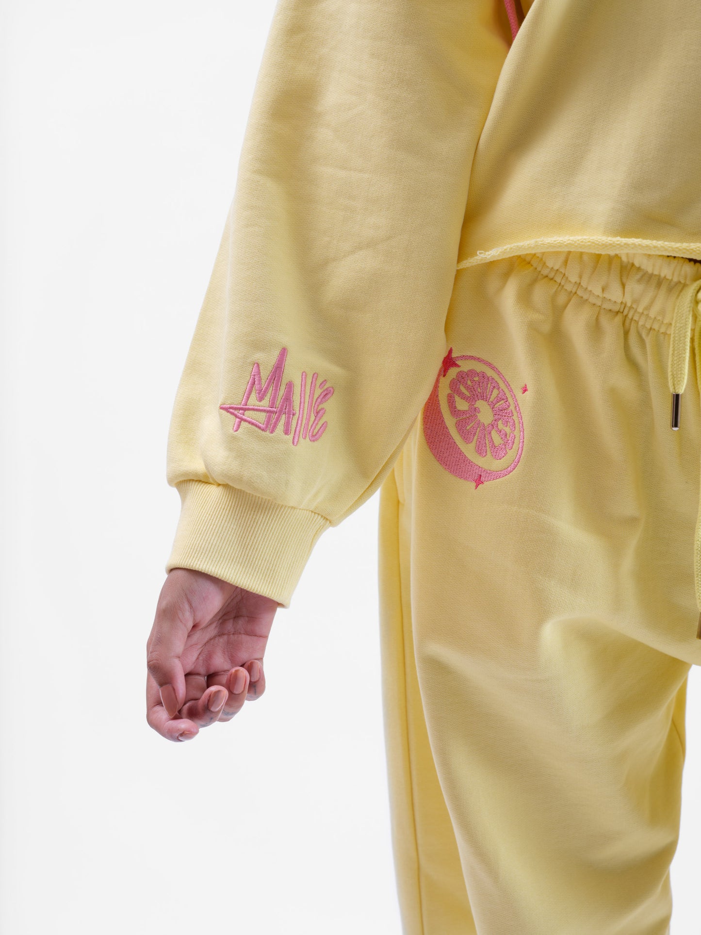 Malle Buttercream Cropped Hoodie