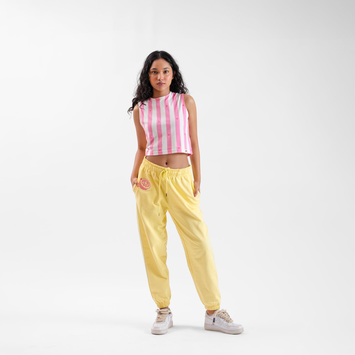 Malle Salmon Pink Sleeveless Tank Top