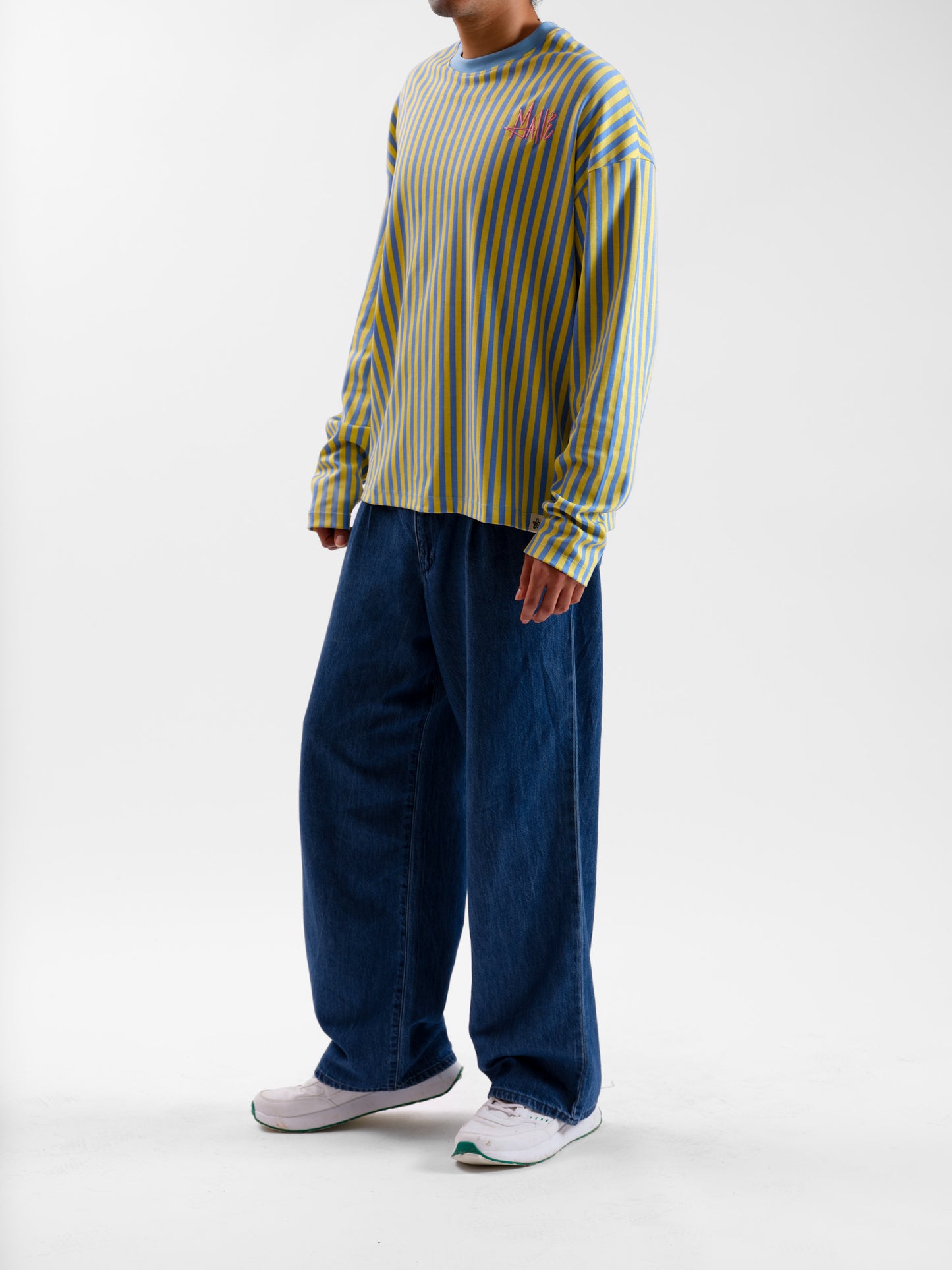 Malle Striped Sapphire Full-Sleeved T-Shirt