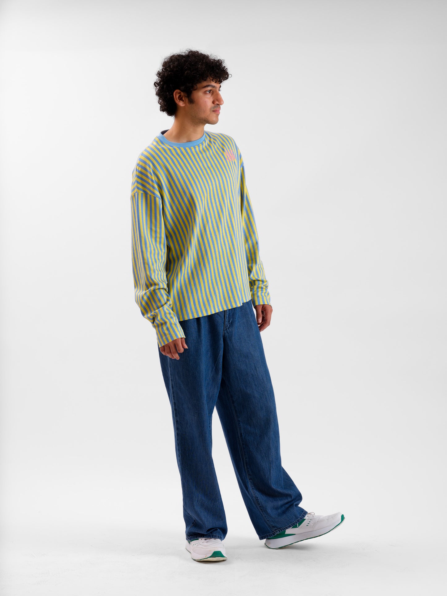 Malle Striped Sapphire Full-Sleeved T-Shirt
