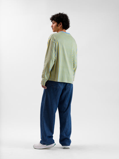 Malle Striped Sapphire Full-Sleeved T-Shirt