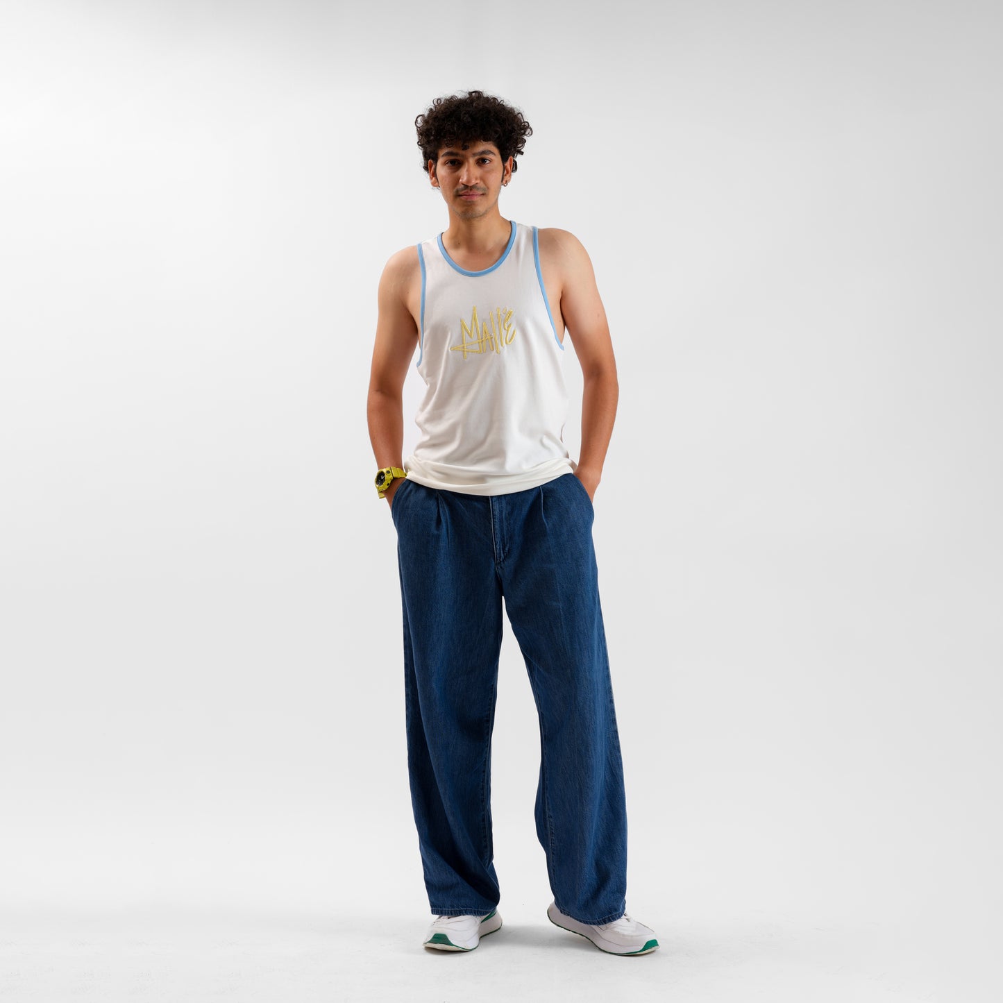 Malle Champagne Racerback Tank Top