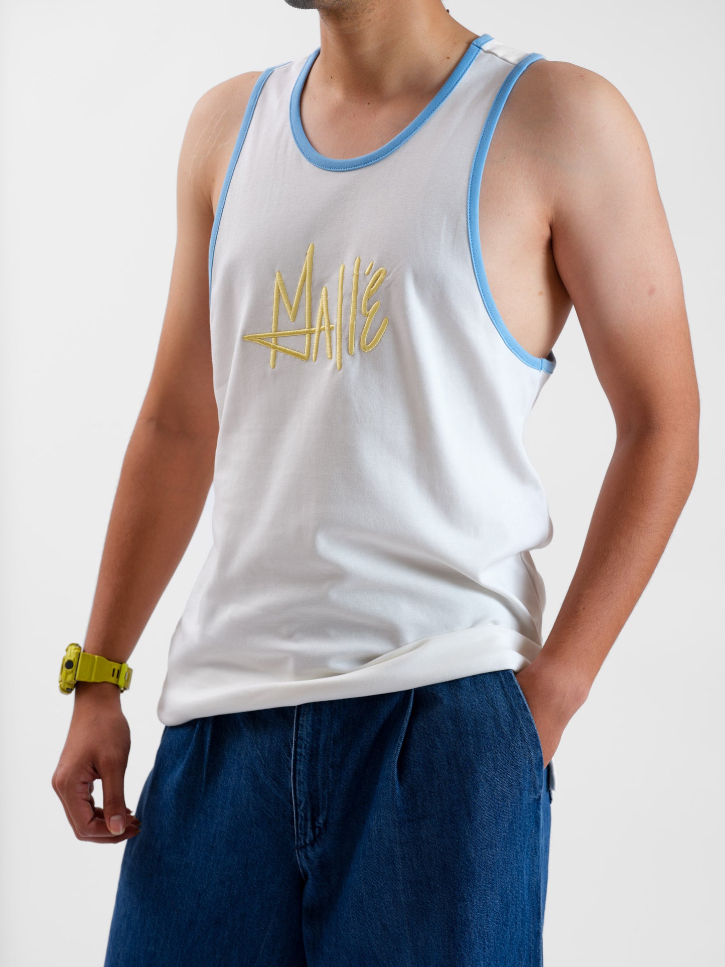 Malle Champagne Racerback Tank Top