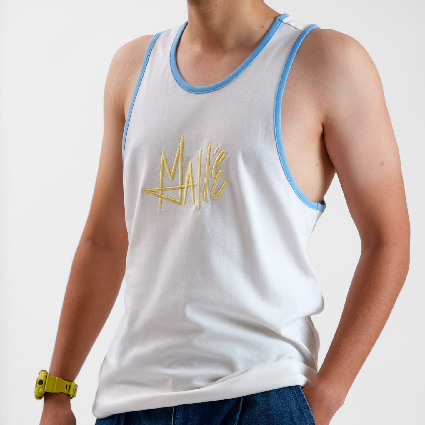 Malle Champagne Racerback Tank Top