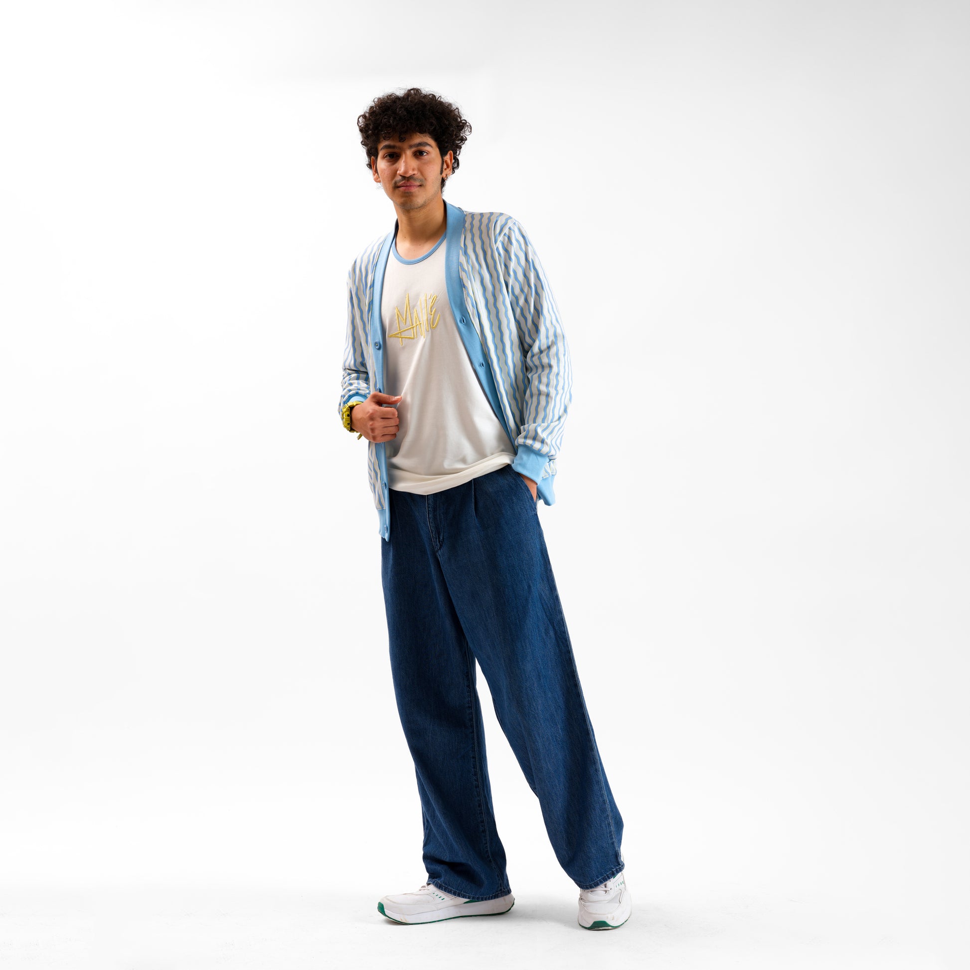 Malle Cornflower Full-Sleeved Cardigan