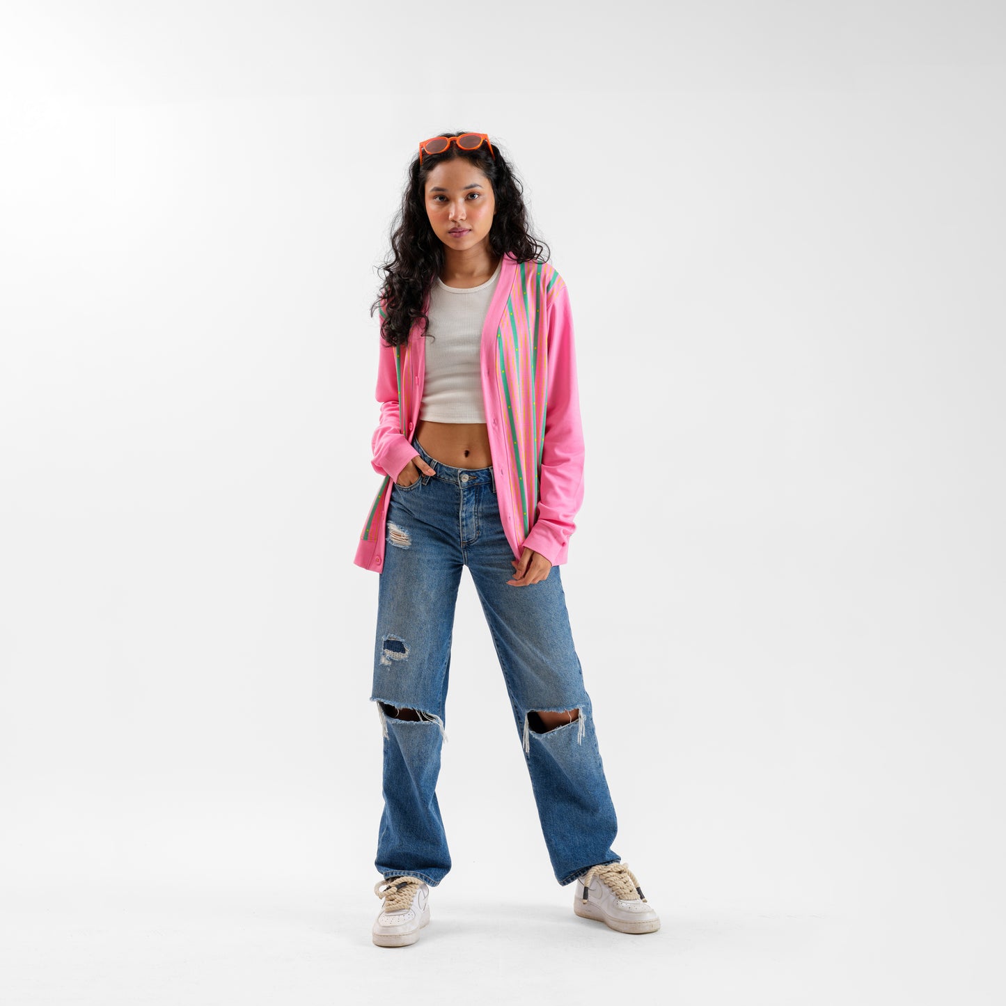 Malle Periwinkle Full-Sleeved Cardigan
