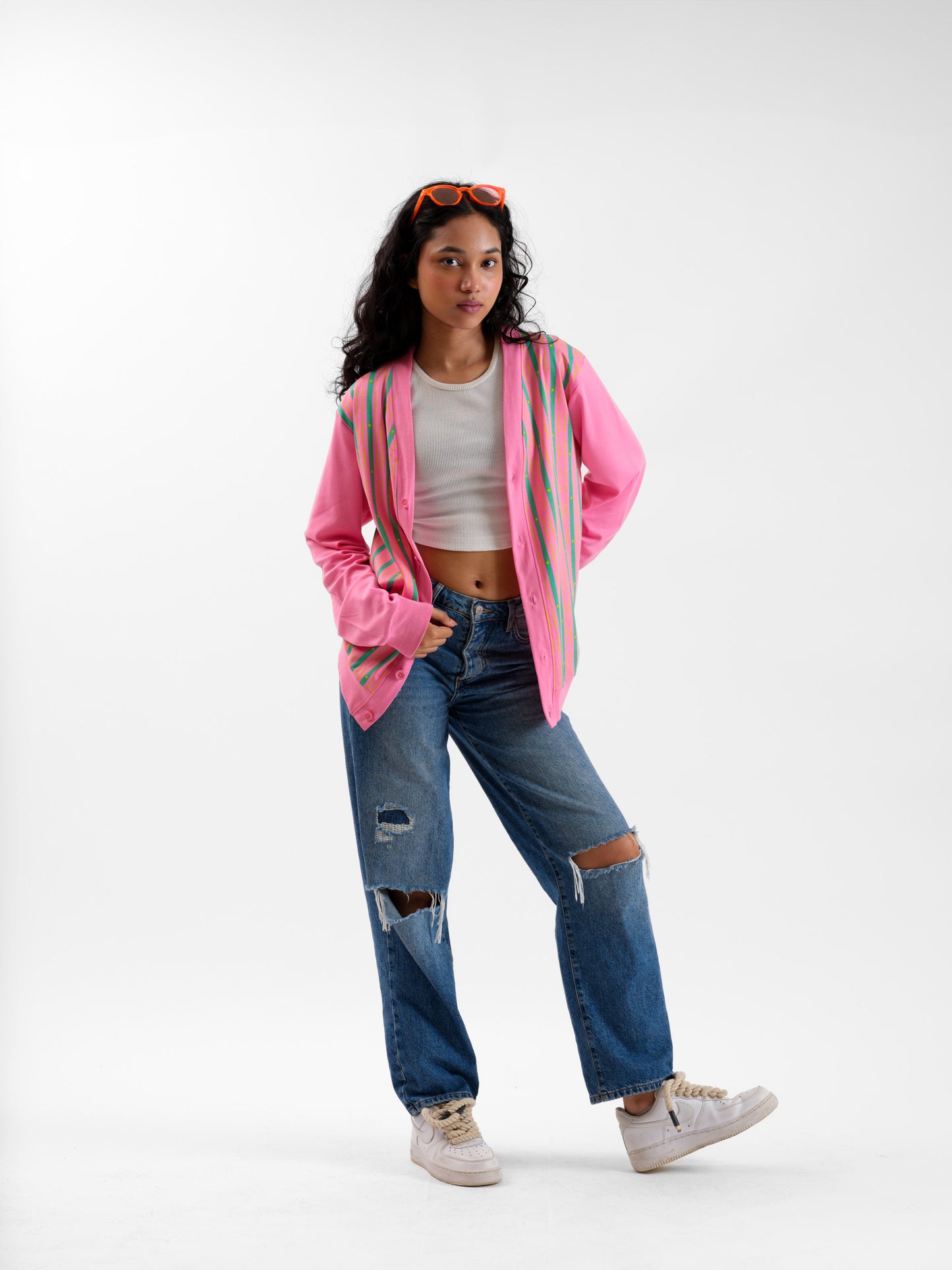 Malle Periwinkle Full-Sleeved Cardigan