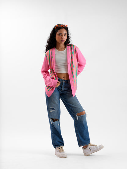 Malle Periwinkle Full-Sleeved Cardigan