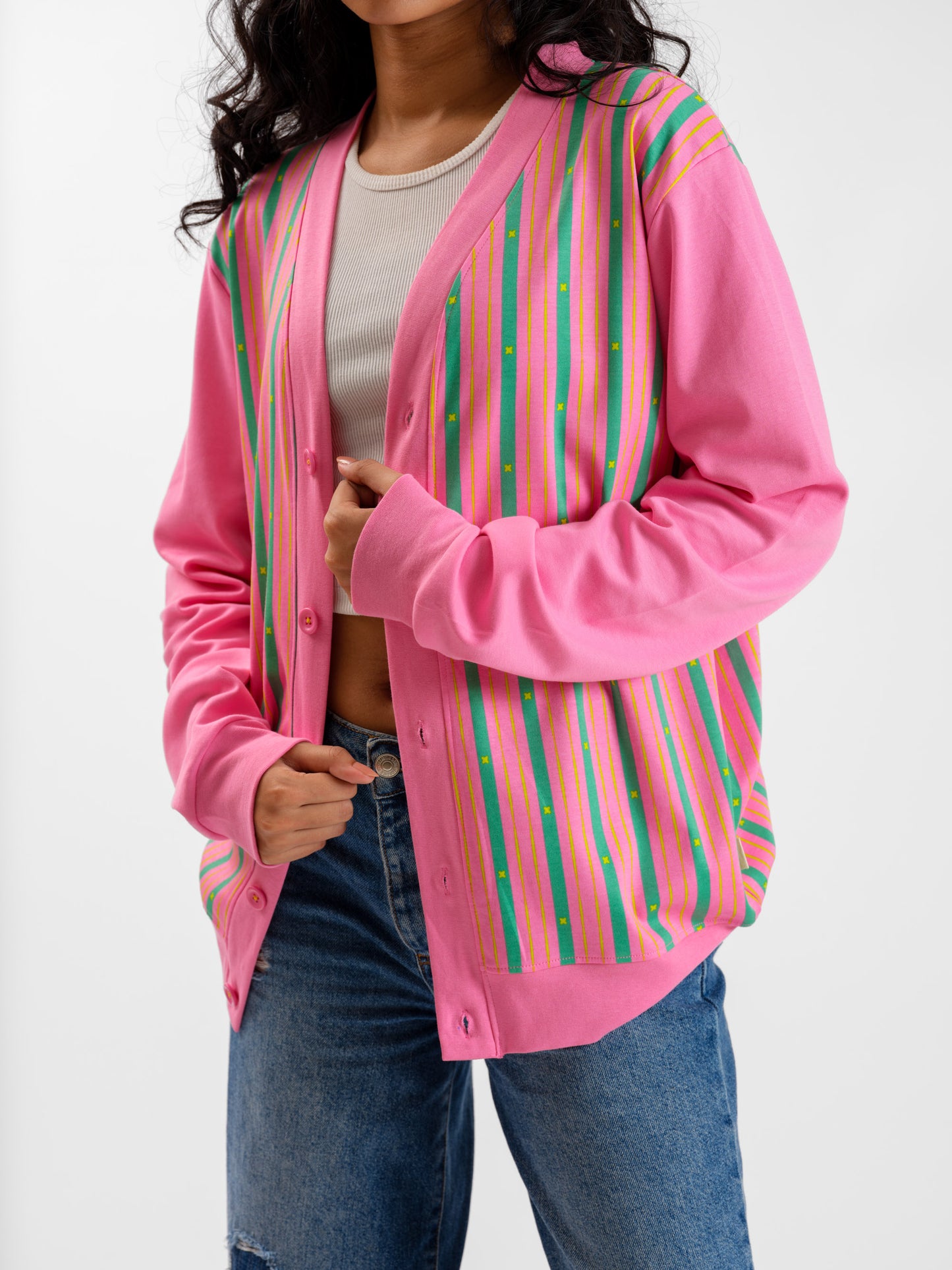 Malle Periwinkle Full-Sleeved Cardigan