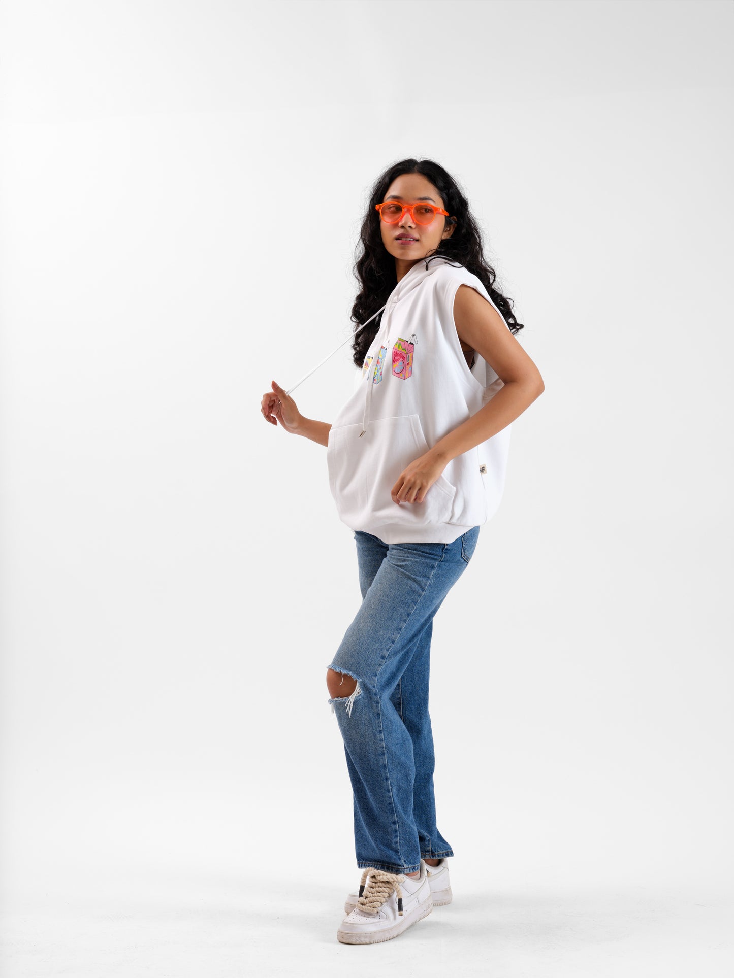 Malle Dragonfruit Sleeveless Hoodie