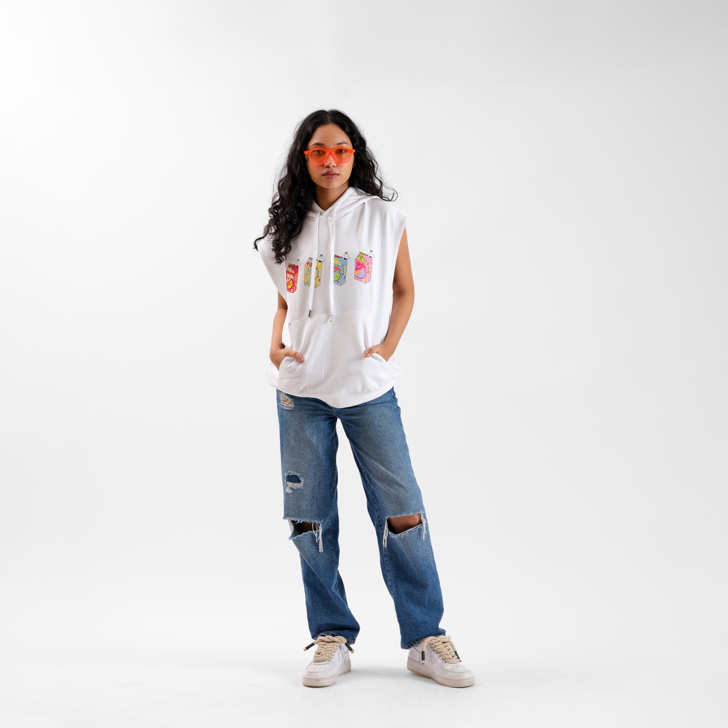 Malle Dragonfruit Sleeveless Hoodie
