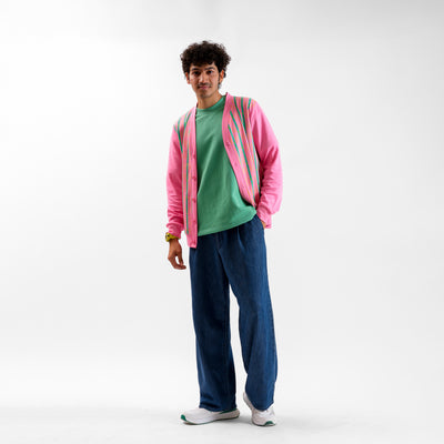 Malle Periwinkle Full-Sleeved Cardigan