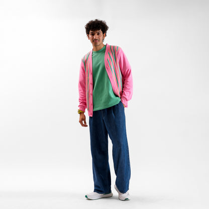 Malle Periwinkle Full-Sleeved Cardigan