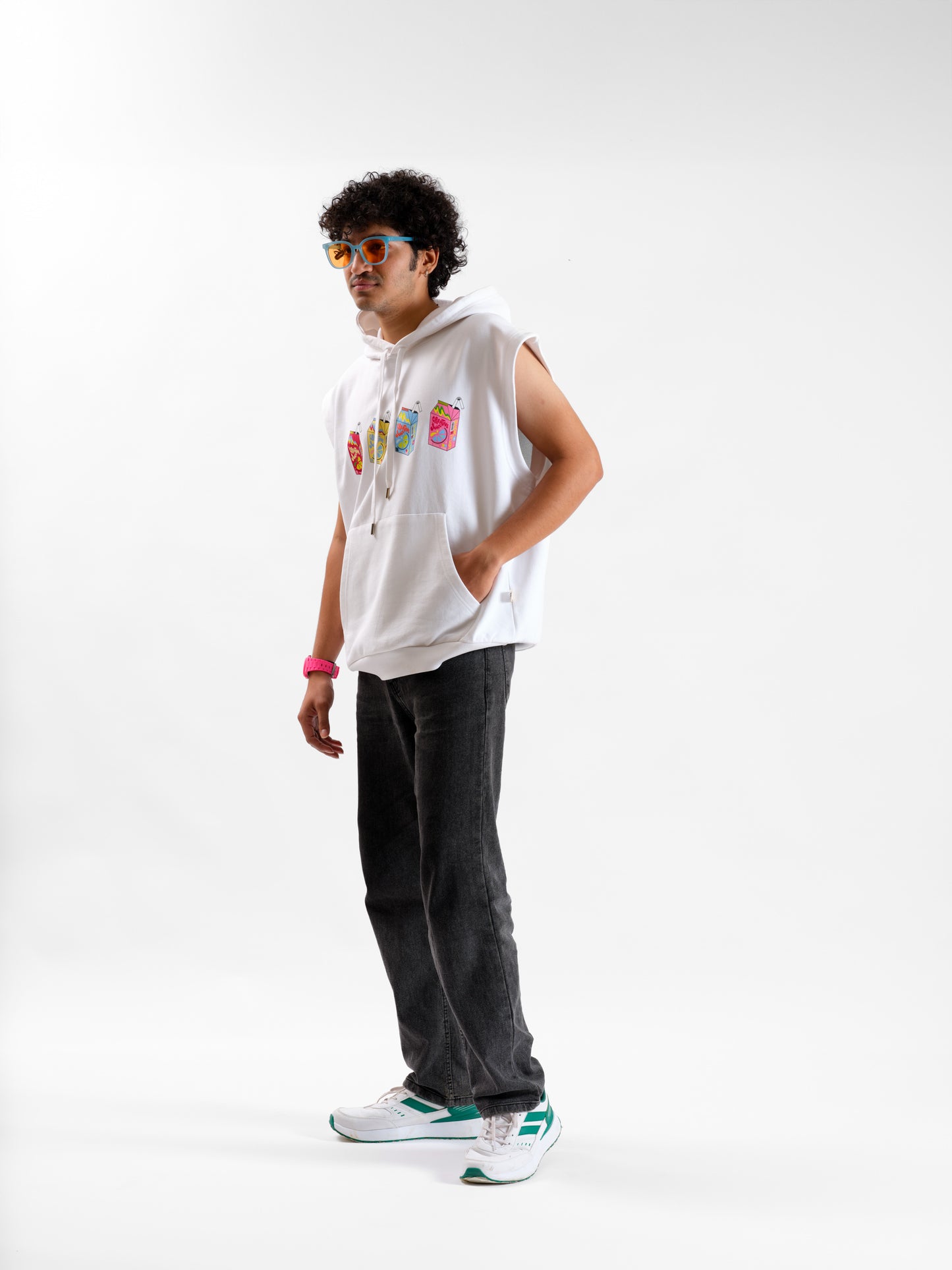 Malle Dragonfruit Sleeveless Hoodie
