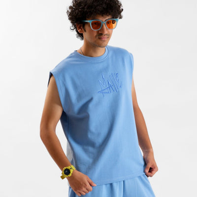 Malle Azure Sleeveless Tank Top