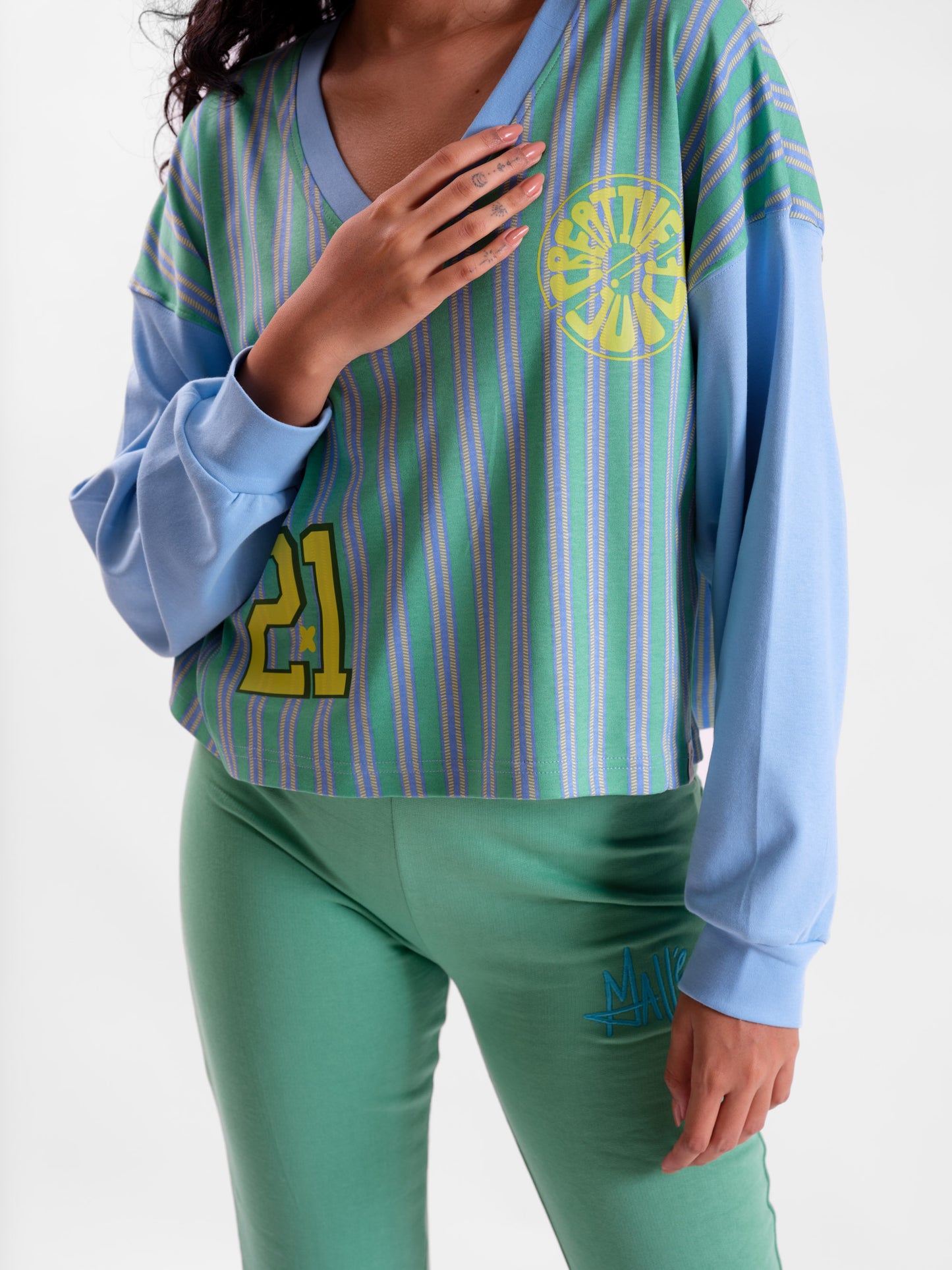 Malle Huckleberry Cropped Sweatshirt