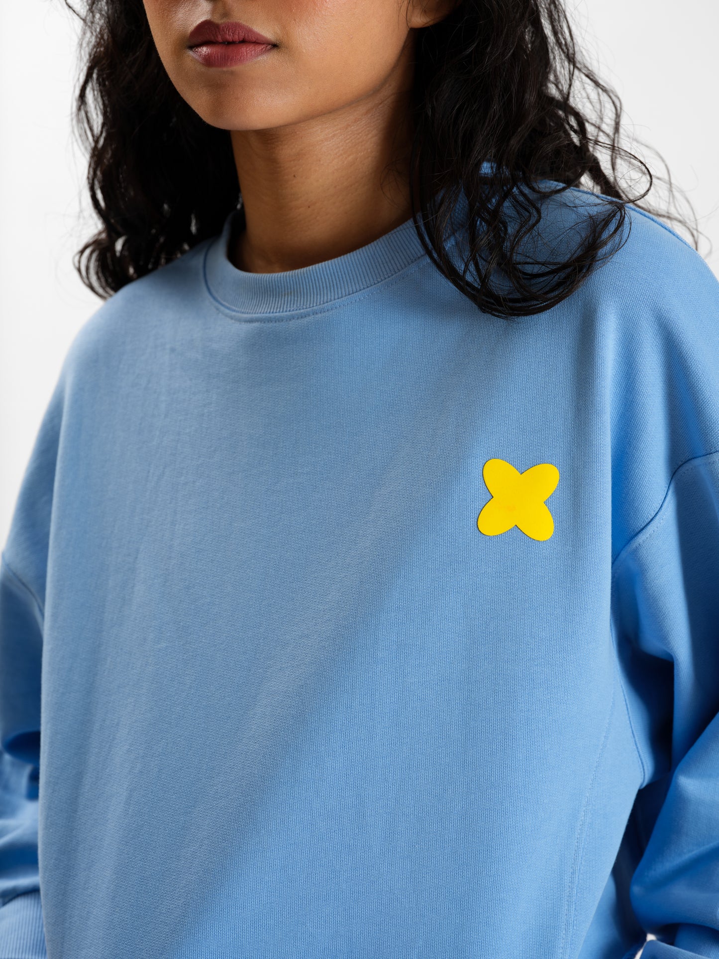 Malle Azure Cropped Sweatshirt