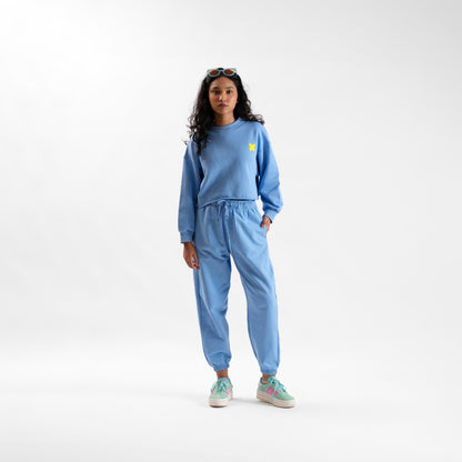 Malle Azure Cropped Sweatshirt