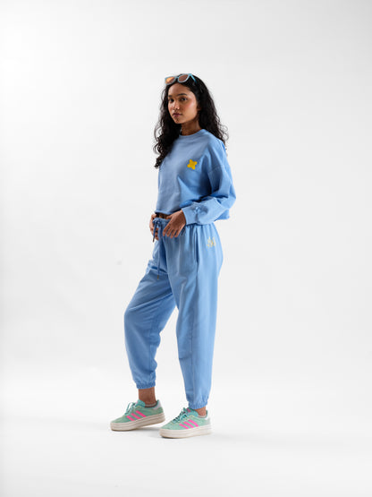 Malle Azure Cropped Sweatshirt