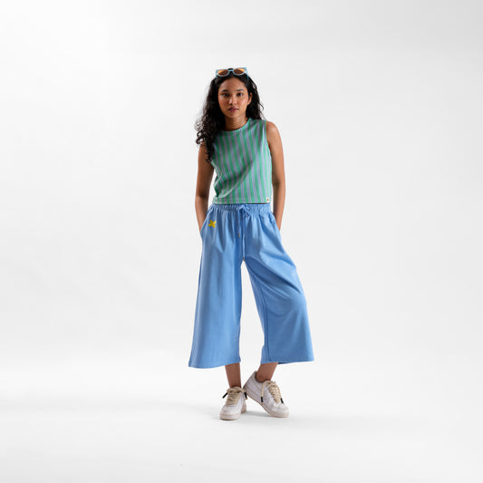 Malle Teal Blue Sleeveless Top