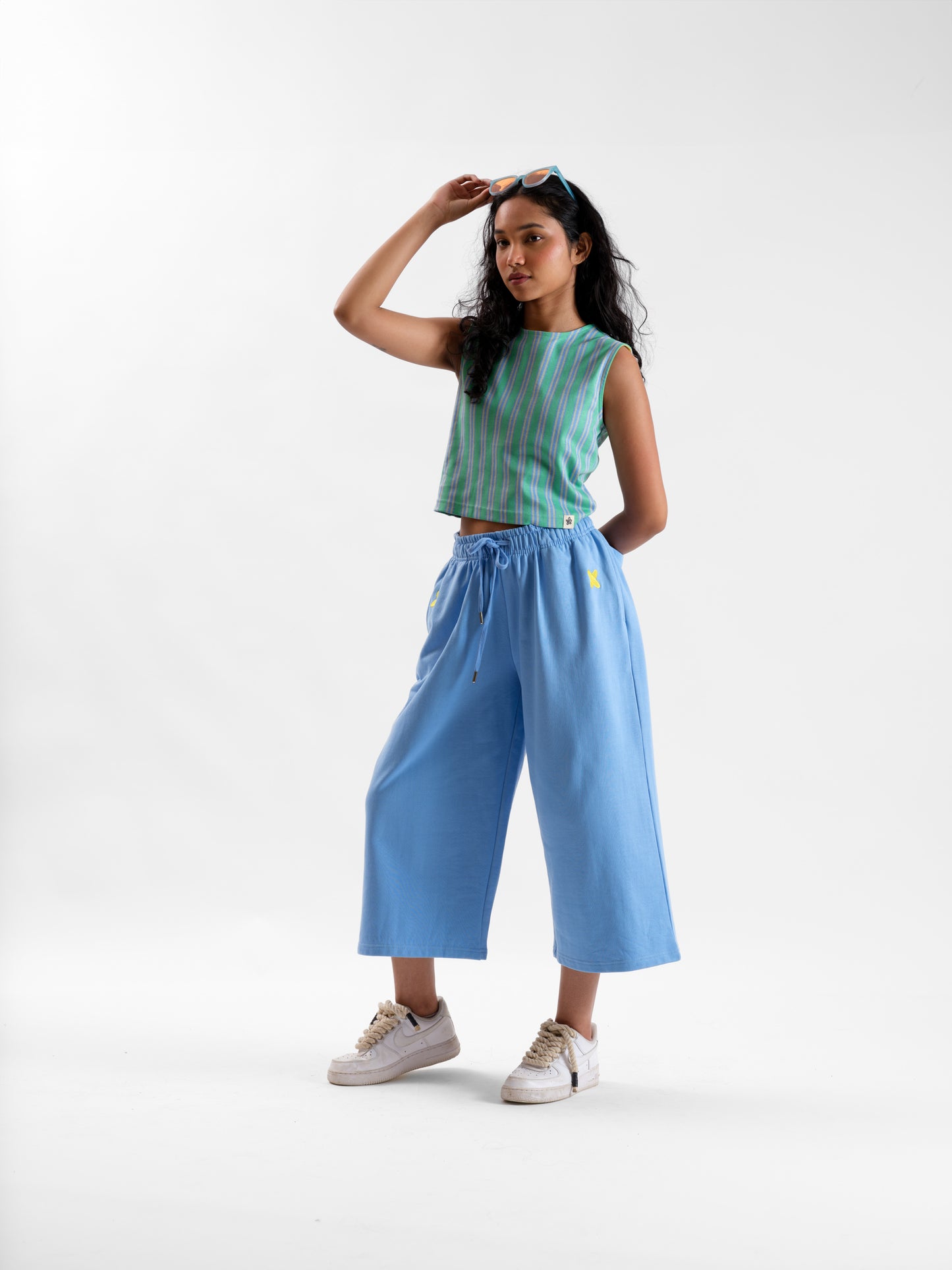 Malle Teal Blue Sleeveless Top