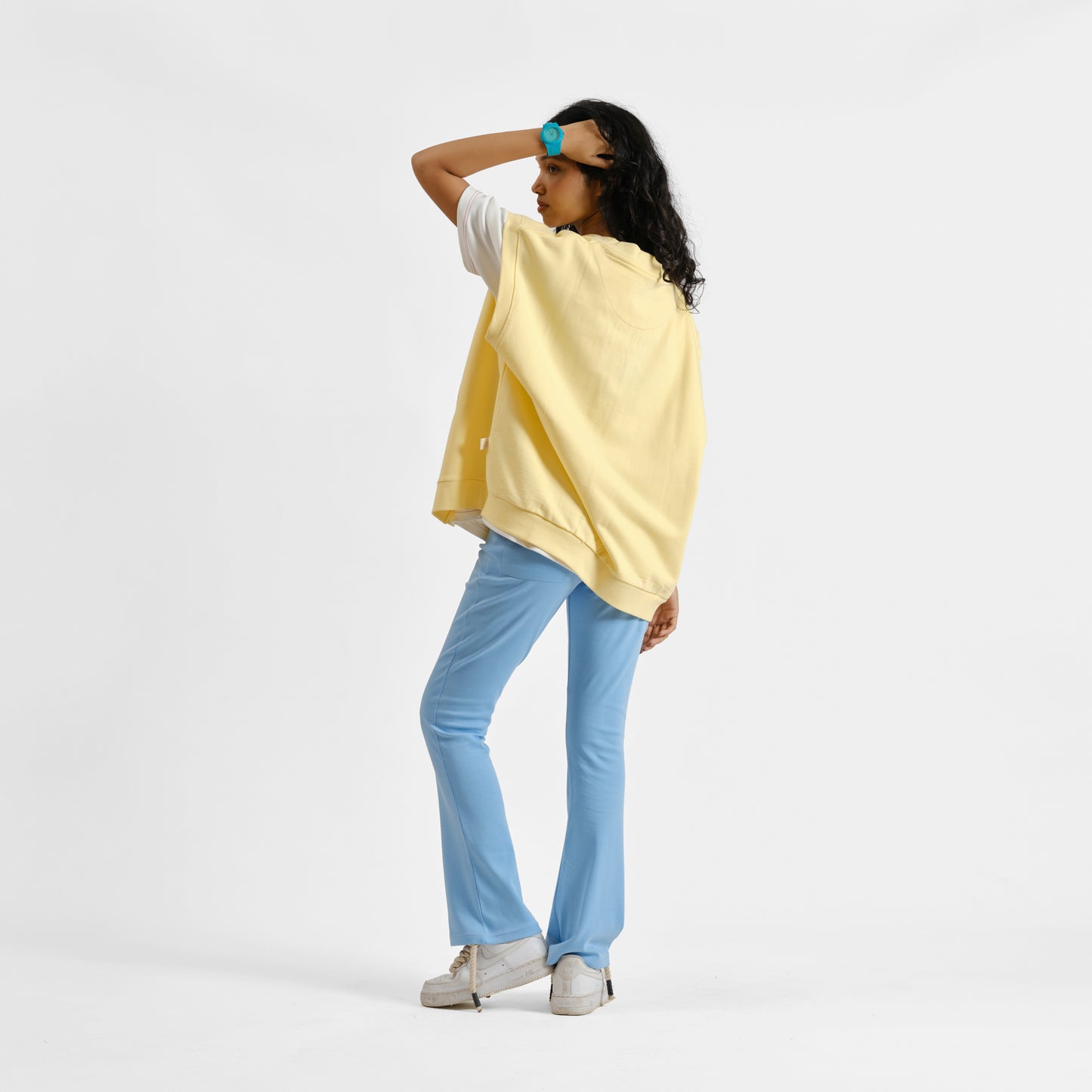 Malle Ochre Half-Sleeved Cardigan