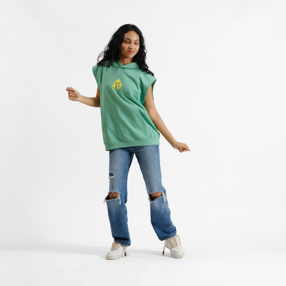Malle Split Happens Sleeveless Hoodie