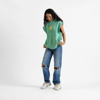 Malle Split Happens Sleeveless Hoodie
