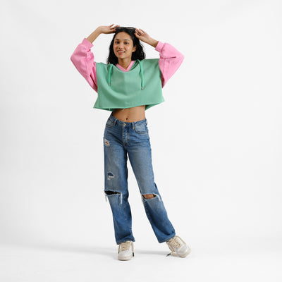 Malle Myrtle Cropped Hoodie