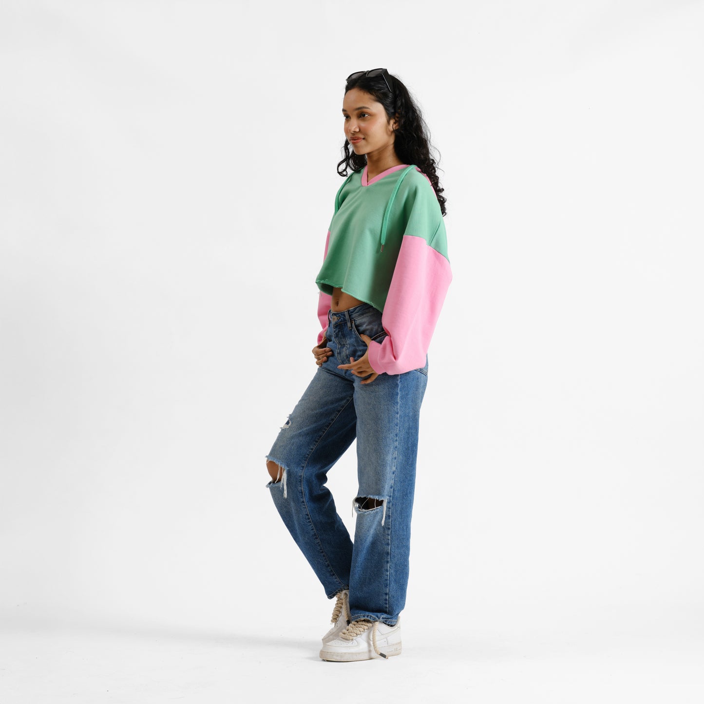 Malle Myrtle Cropped Hoodie