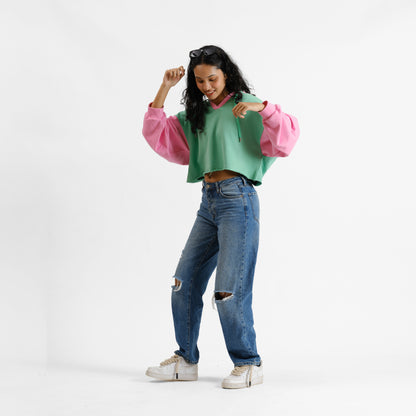 Malle Myrtle Cropped Hoodie