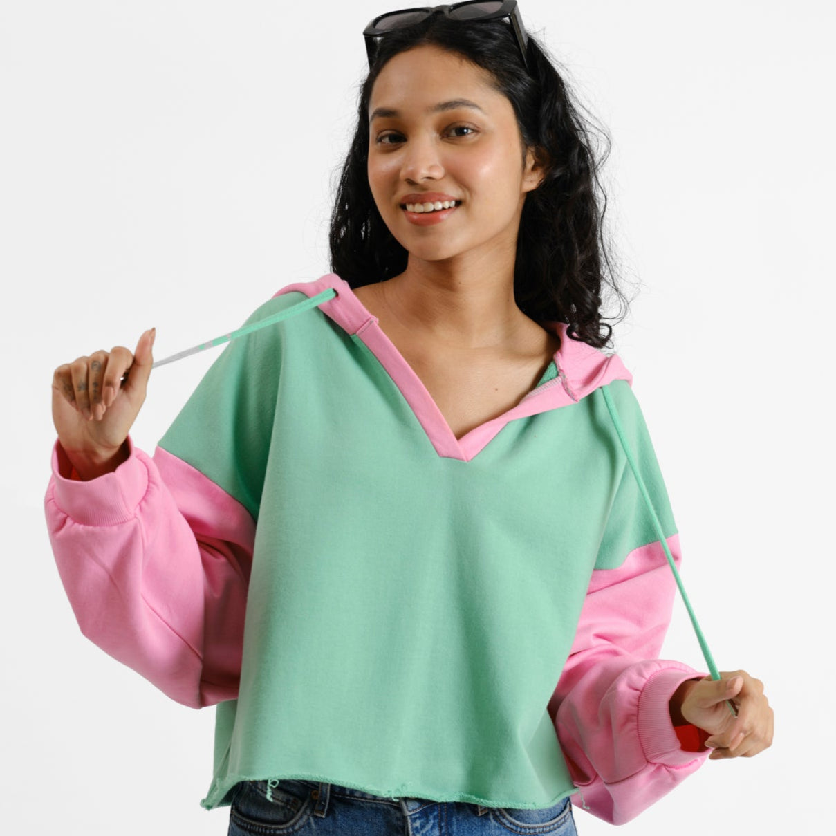 Malle Myrtle Cropped Hoodie