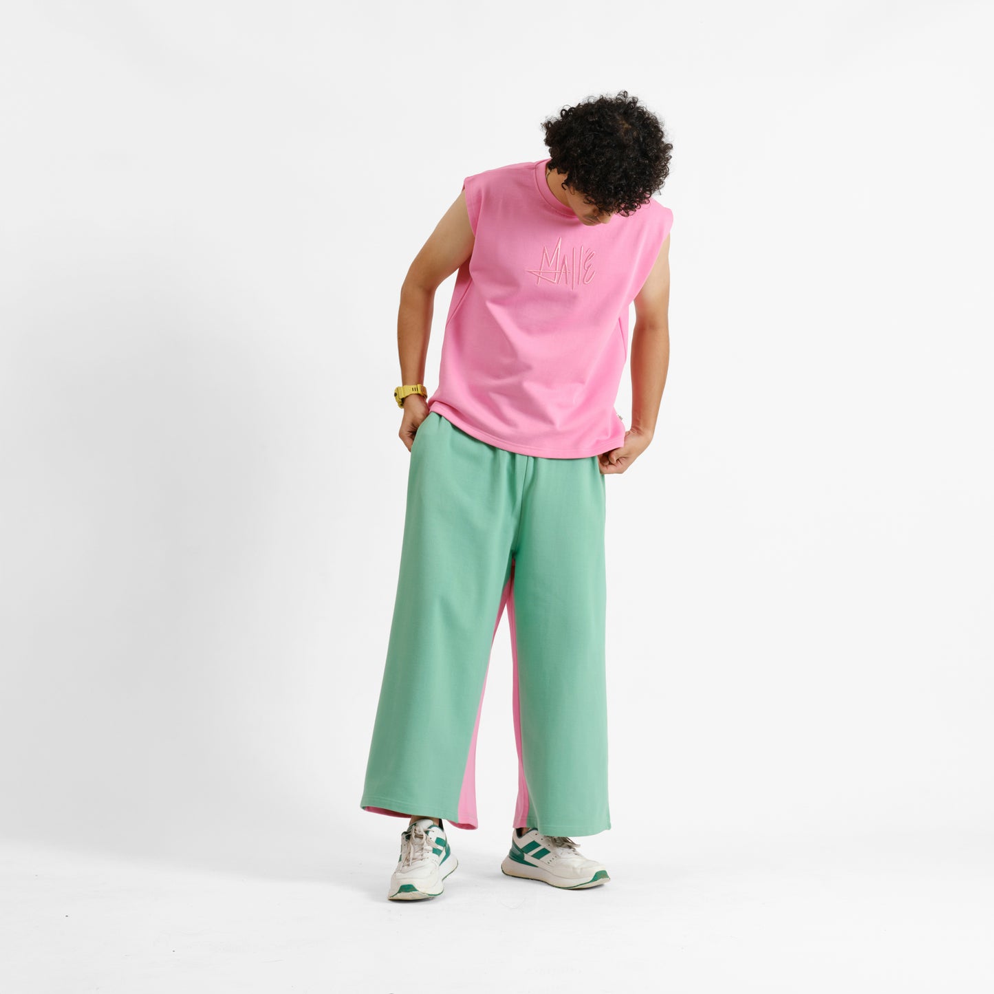 Malle Grapefruit Wide Leg Pants