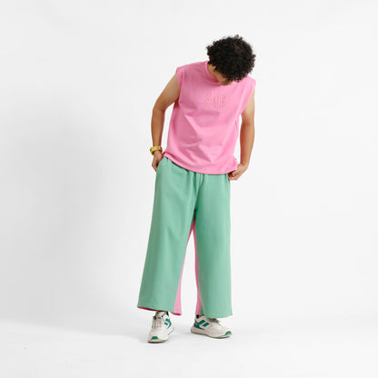 Malle Grapefruit Wide Leg Pants
