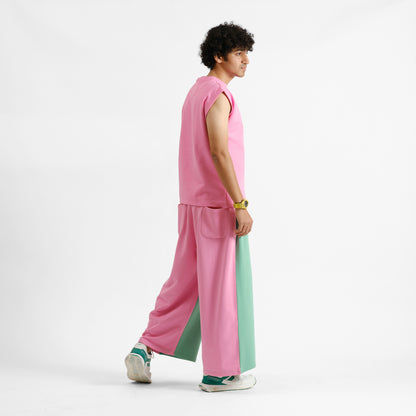 Malle Grapefruit Wide Leg Pants
