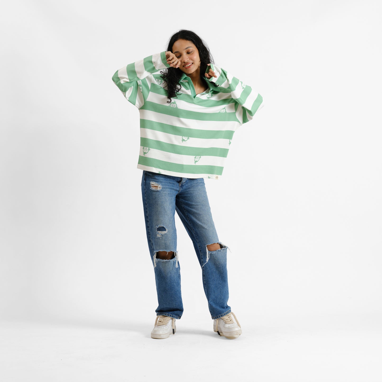 Malle Monkeying Around Full-Sleeved Polo