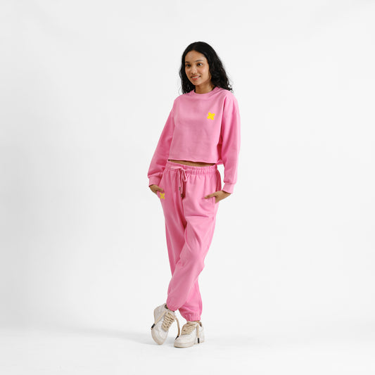 Malle Bubblegum Cropped Sweatshirt