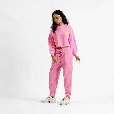 Malle Bubblegum Cropped Sweatshirt