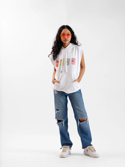 Malle Dragonfruit Sleeveless Hoodie