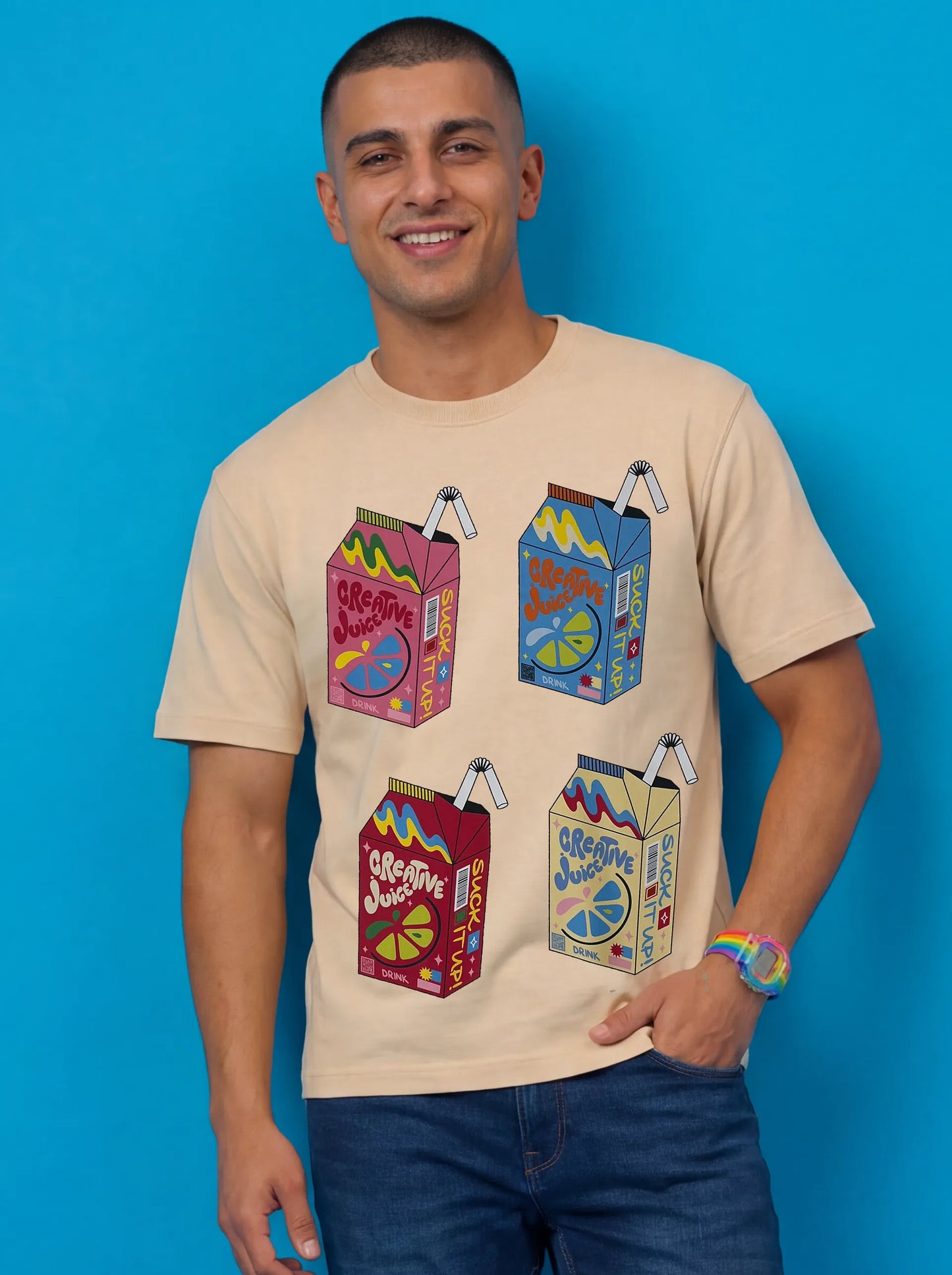 cream men model
